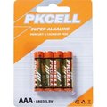 Pkcell Pkcell LR03-4B 1.5V Ultra Alkaline AAA Size Battery; Pack of 4 LR03-4B